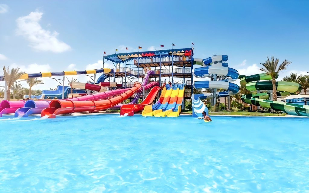 landscape pool slide