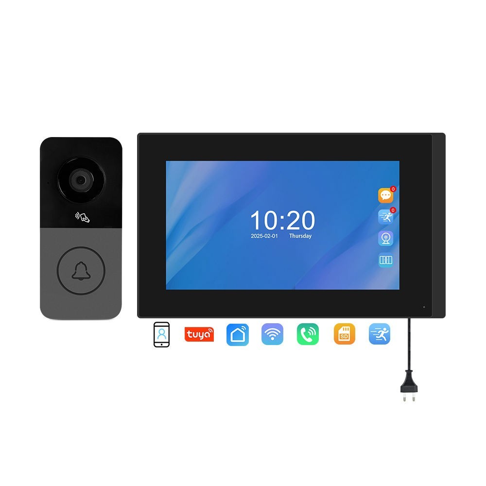 AHD 1080P Smart Life APP Video Intercom 4-Wire WIFI Visual Door Phone