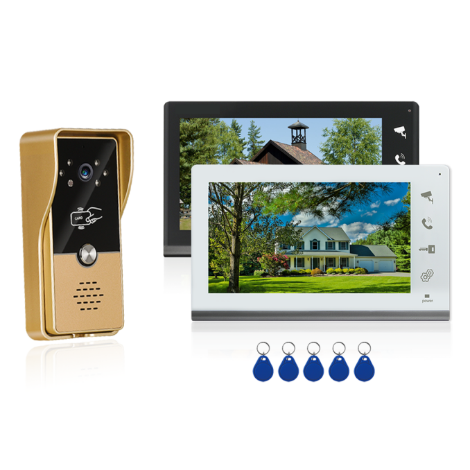 4 Wire Video Intercom Private Mould Black/White Optional