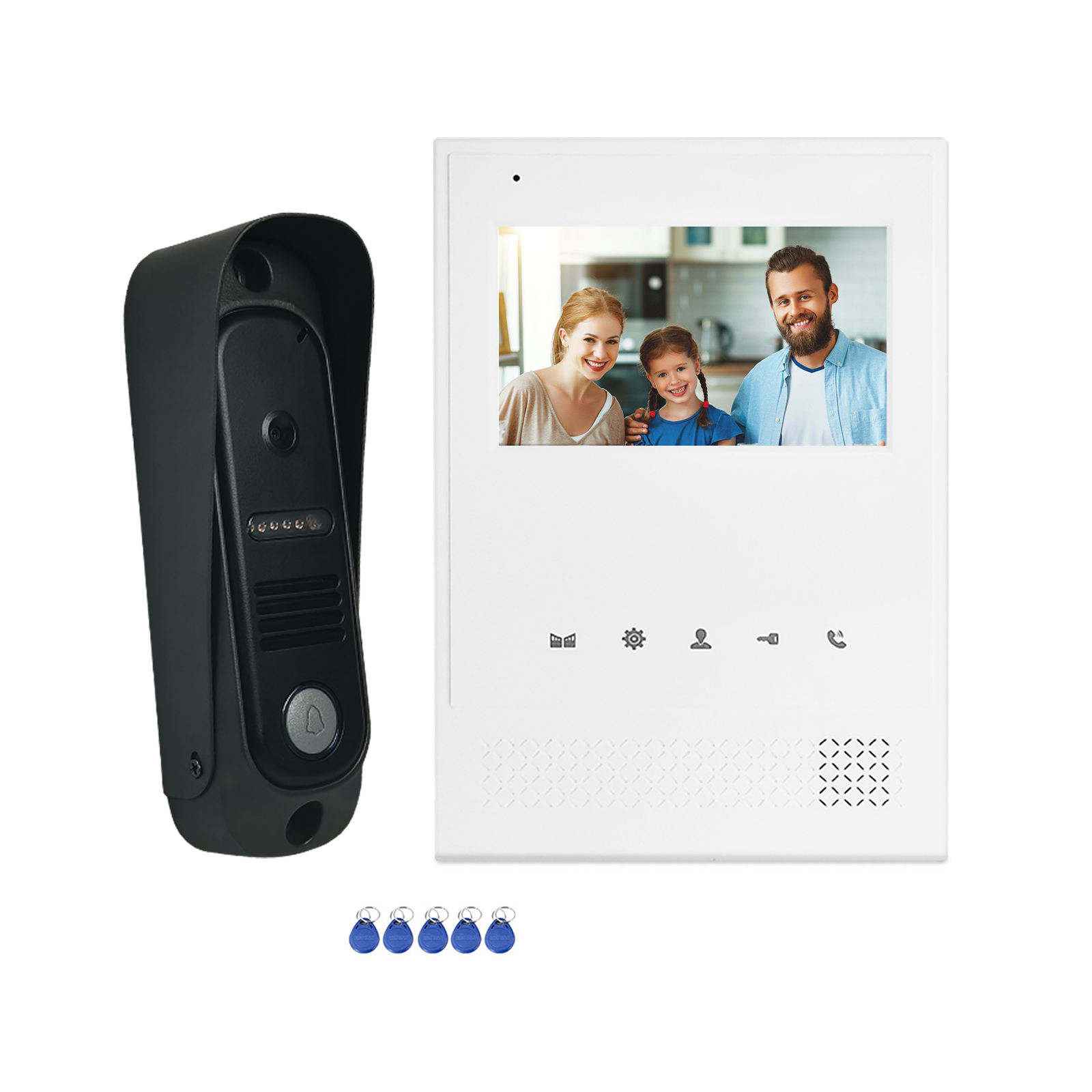 Videw 4.3 Inch Screen Video Door Phone For Villa Home