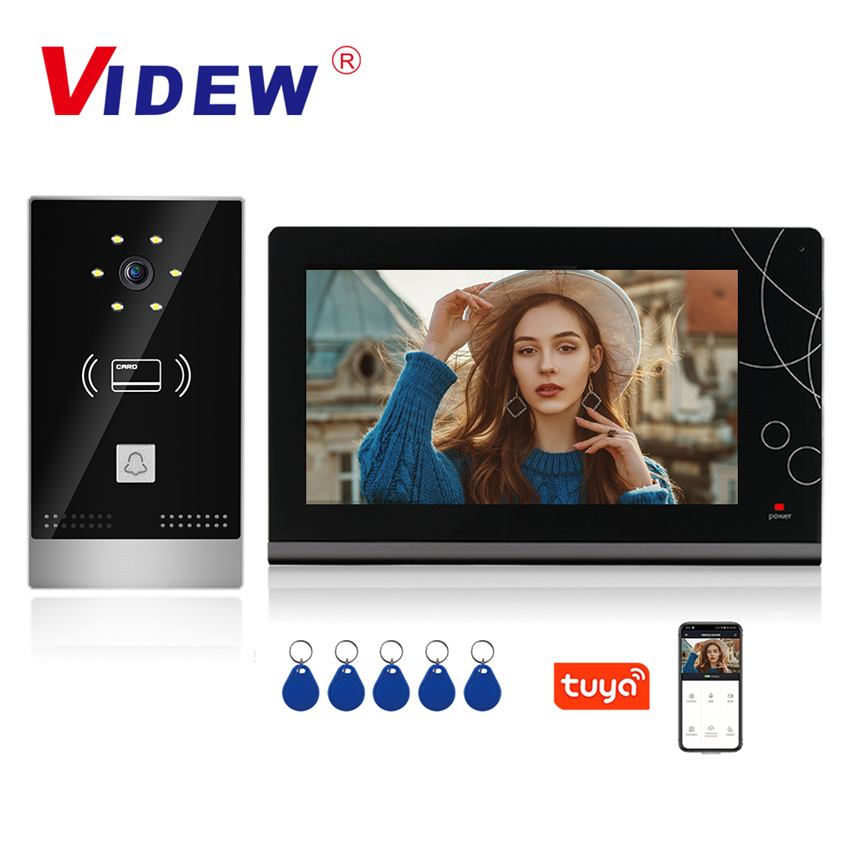 Smart Digital IP Video Intercom Doorbell Camera Home Villa 7" Intercom Door Phone