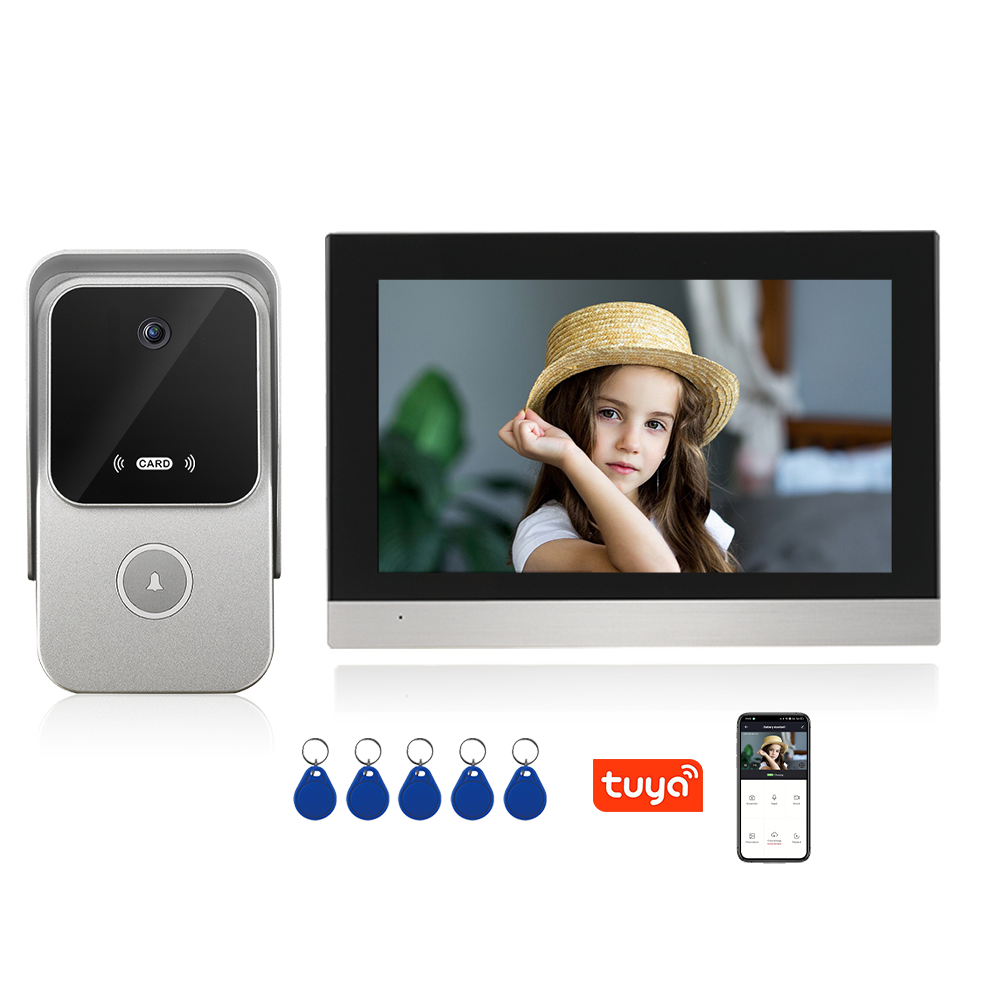 CAT5 Digital IP POE Smart Doorbell Intercom Kit Tuya Smart IP Door Bell