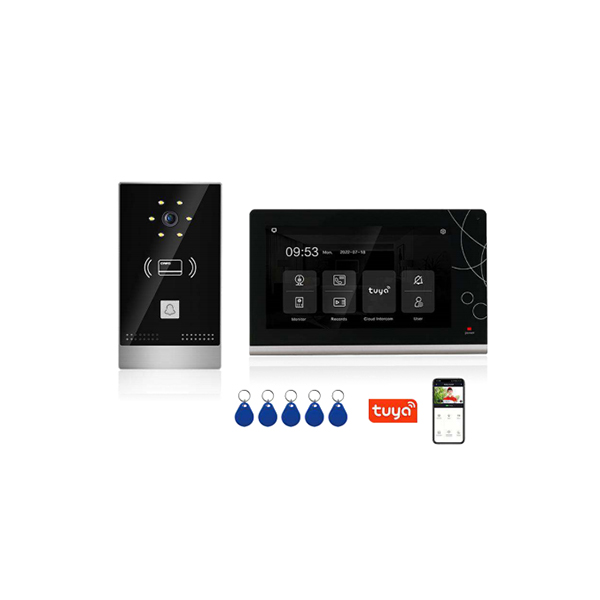 2-Wire Night Vision Door Phone Video Intercom 7 Inch Screen Home Video Intercom