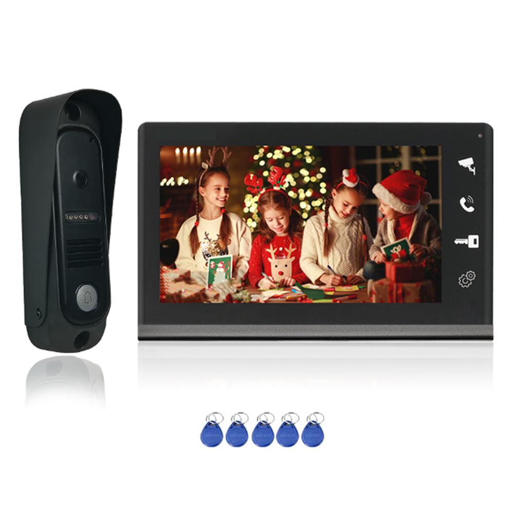 4-Wire Smart Video Intercom Doorbell for 2 Apartments