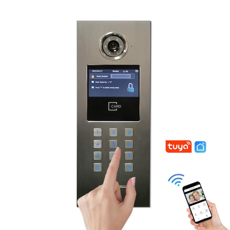 Door Intercom Video Doorphone for Multiple Apartment 7 inch Indoor Monitor