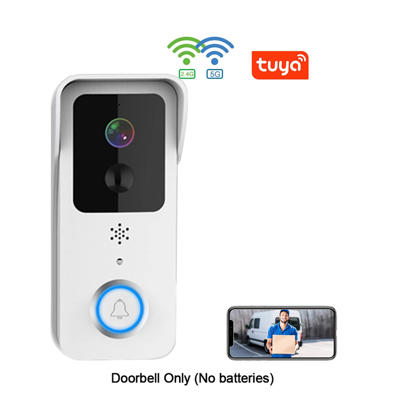 5G 2.4G WiFi Video Doorbell Wireless Camera with AC/DC Power Supply