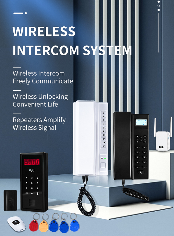 VIDEW Wireless Audio Intercom Black/White optinal: A new upgrade.