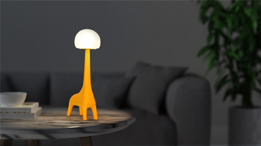 Lámpara pequeña con sonido Bluetooth y LED de ciervo, creativa y linda, detalle (2) un9