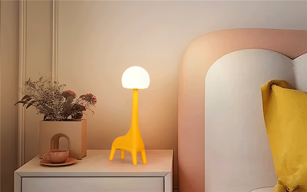 Lámpara pequeña con sonido Bluetooth y LED de ciervo, creativa y linda, con detalle (4)n1d