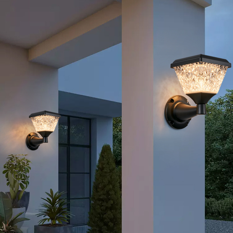 Modern and simple wind outdoor solar energy wall lamp (2)snm