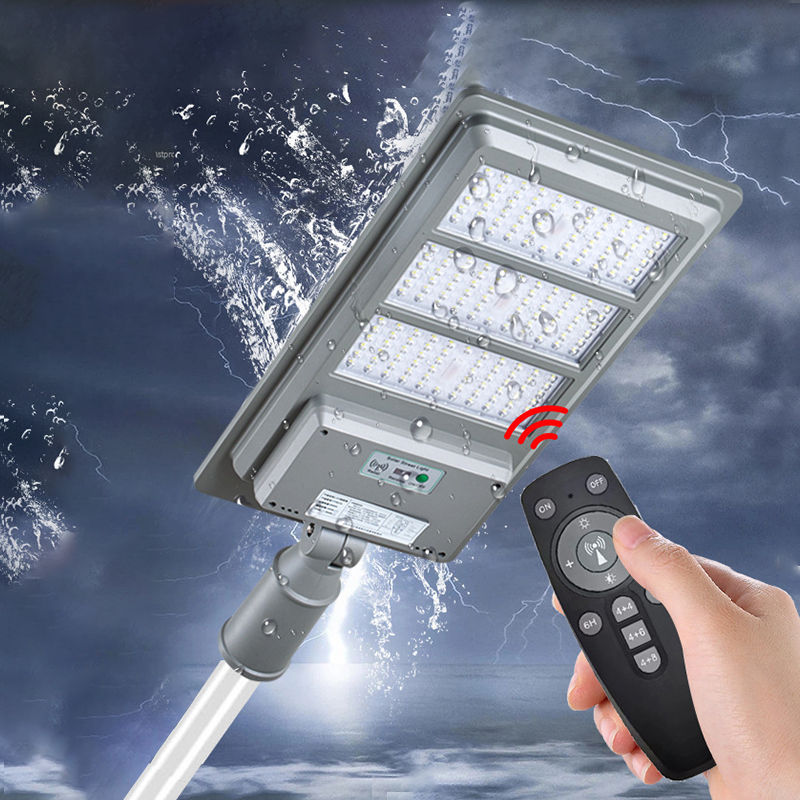 Outdoor rain proof integrated solar street lamp head sand gray (1)hw9