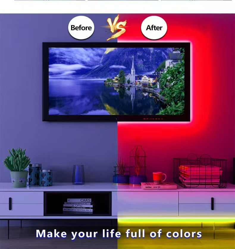 Colorful RGB-3535 set of low voltage light strips01mqy