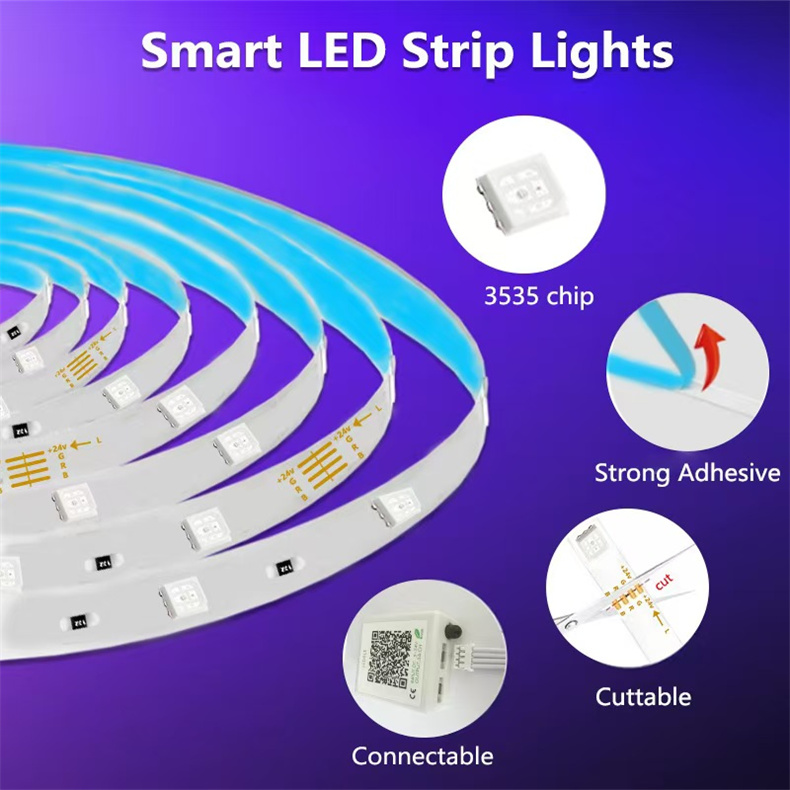 Colorful RGB-3535 set of low voltage light strips02kuj