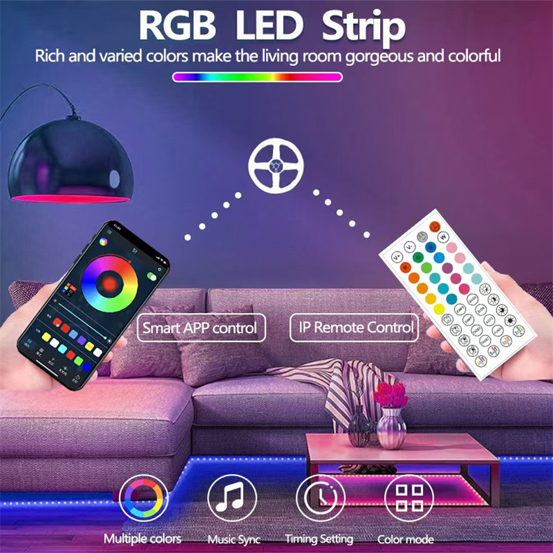 Colorful RGB-3535 set of low voltage light strips068jy