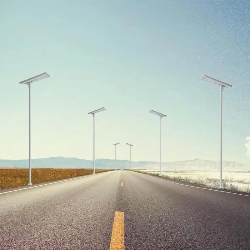 Integrierte Solar-Straßenlaterne mit hoher Helligkeit, technische Straßenbeleuchtungslampe, 28-teilig