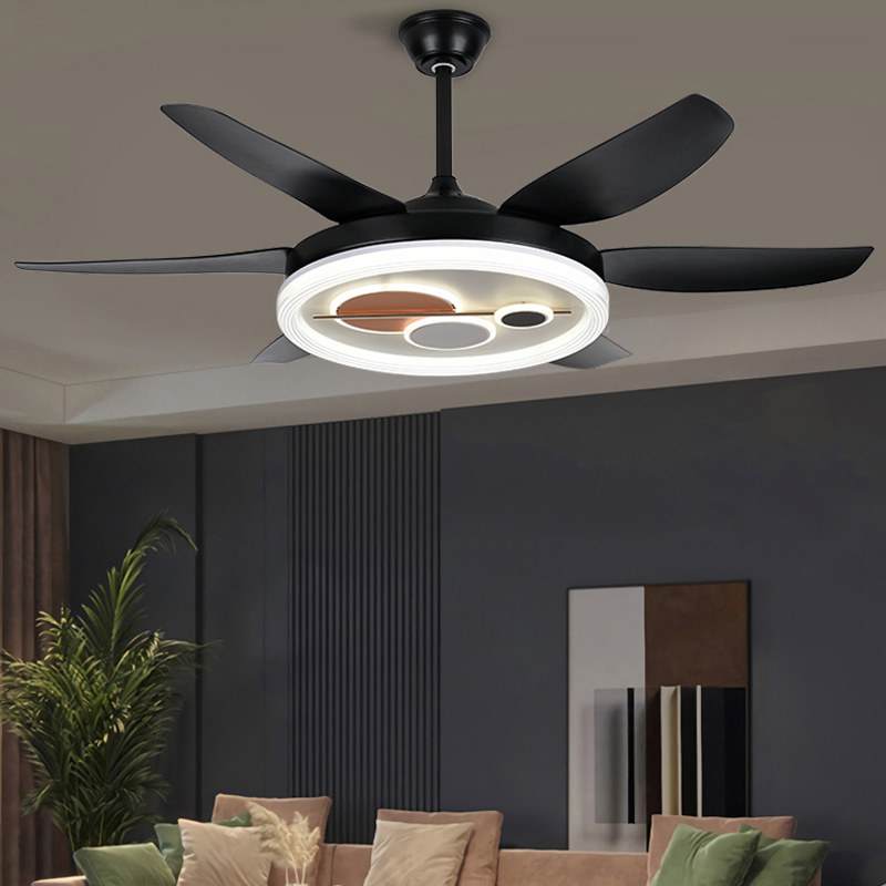 New European Six-Leaf Fan Lamp Living Room Bedroom05669