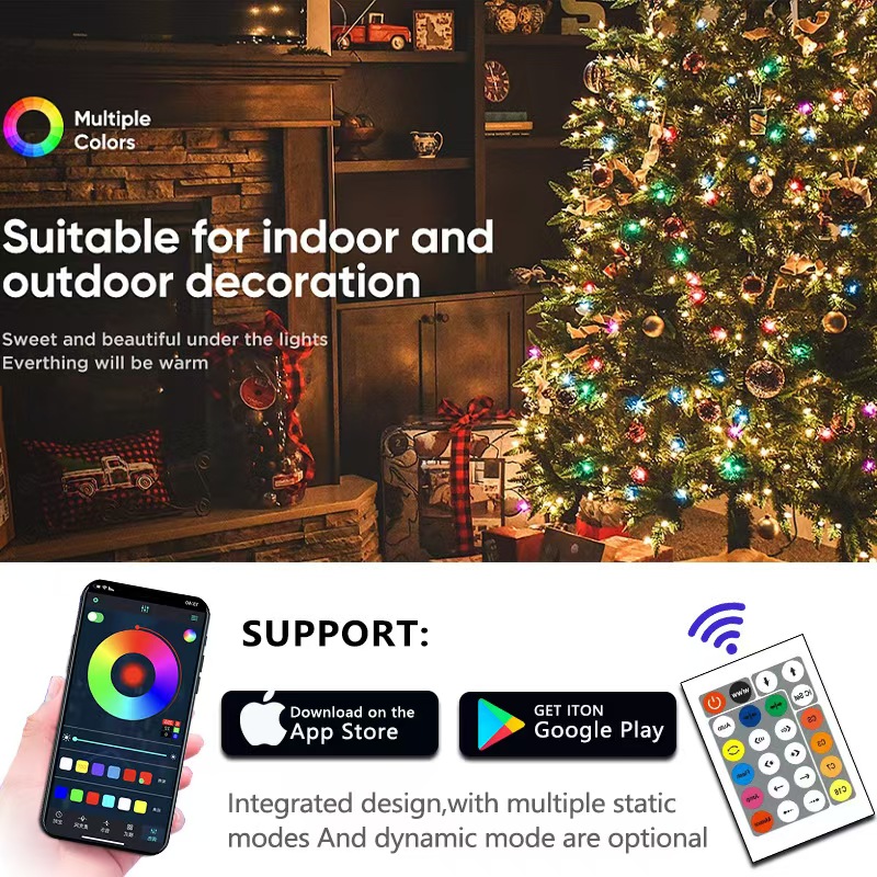 Illusie Kleur Leren Draad Licht Bluetooth Geluidsreactieve Ritmische Punt Controle Galopperende LED Lichtsnoer Kerstsfeer Kleurenverlichting 5-20 Meter Kleurendoos (6).jpg