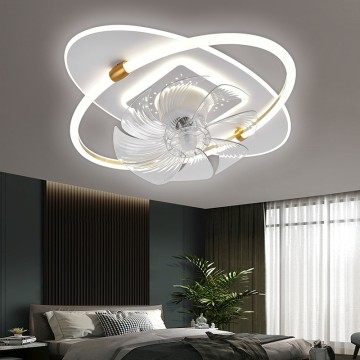 Living Room Fan Lamp Suction Ceiling Lamp Dining Room Ceiling Fan Lamp 2024 New Shake Head Bedroom Smart Lamps And Lanterns