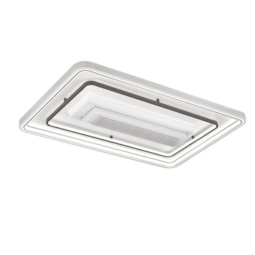 Living Room Fan Light Without Blade Square Living Room Suction Ceiling Light Modern Simple Suction Ceiling Light Ultra-Thin Fan Chandelier