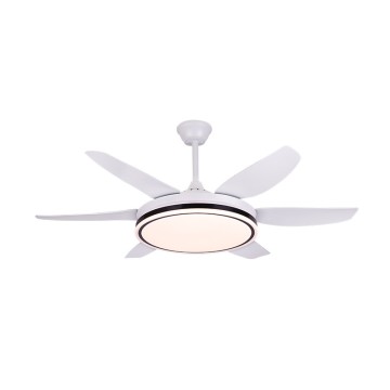 Modern Simple Fan Lamp Big Wind Household Living Room Dining Room Saving Electricity Frequency Conversion With Fan Integrated