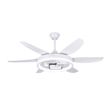 Six-Leaf Fan Lamp Home Living Room Dining Room Bedroom Silent Fan Chandelier