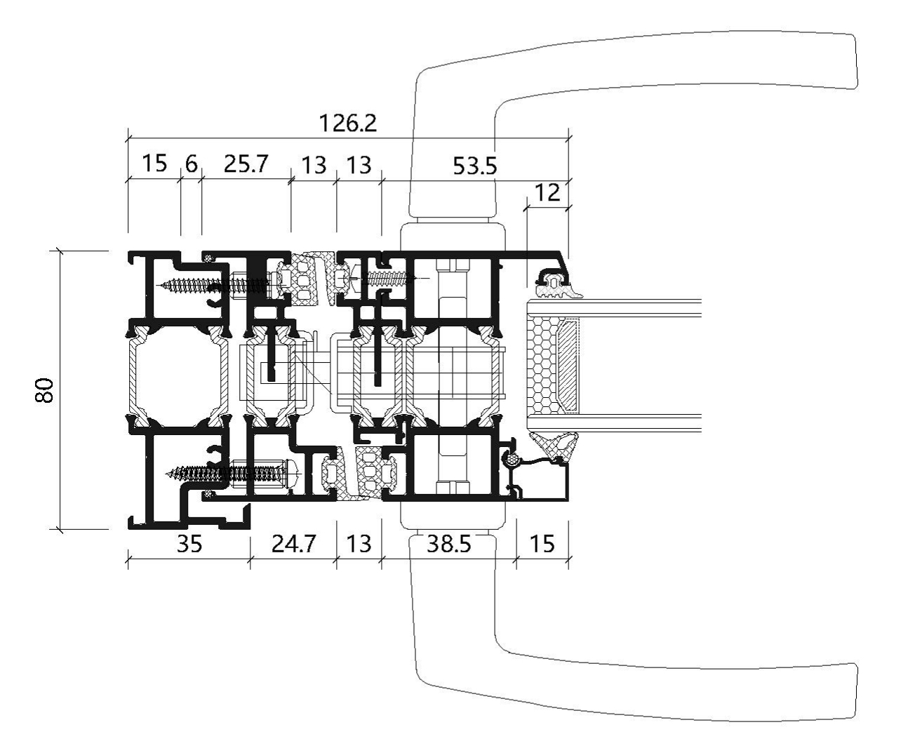 Folding door - adjustable function