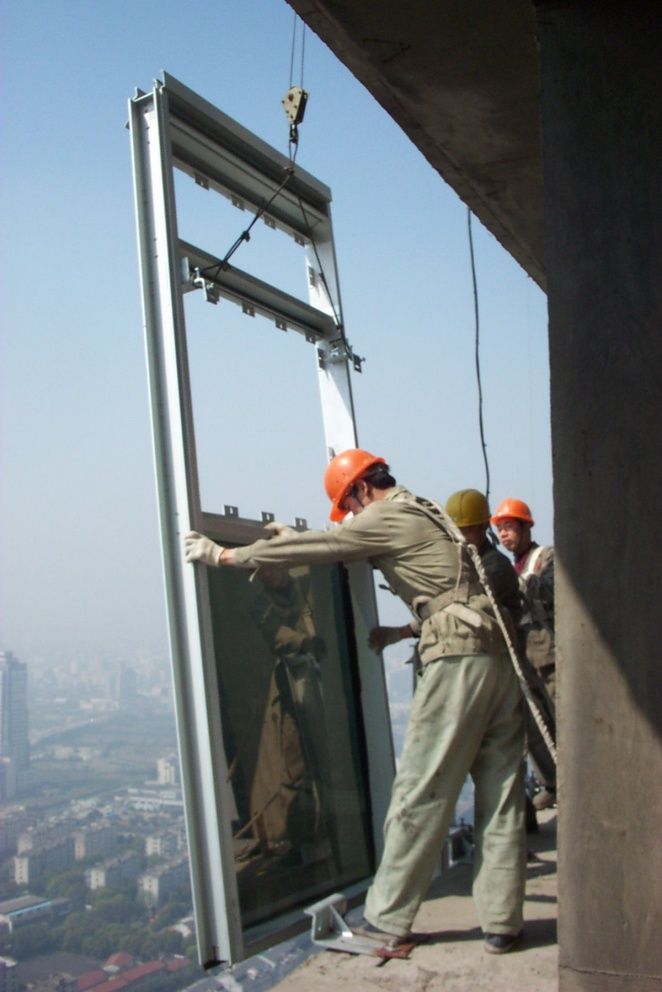 The unitized exposed frame glass curtain wall system, unitized invisible frame glass curtain wall system, and unitized semi exposed frame glass curtain wall system possess the following features: