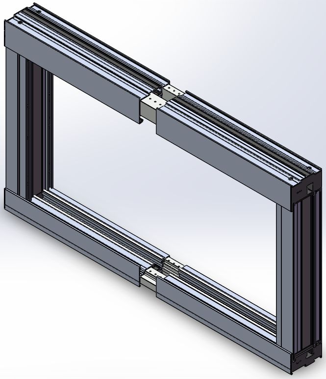 When the door width is greater than 6000, it adopts connection scheme