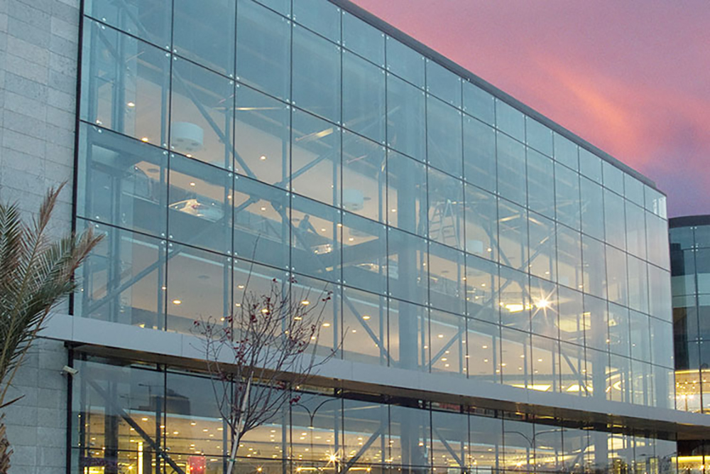Steel Truss Point Supported Spider Glass Curtain Wall System