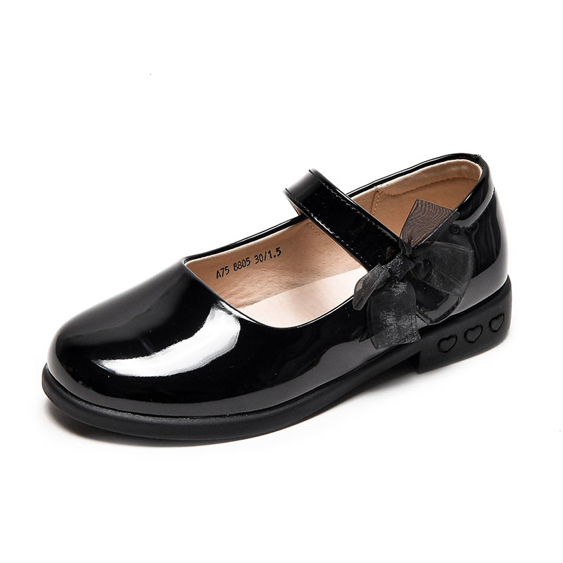 Preppy style women's and children's leathe...