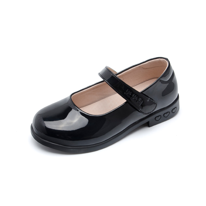 Black leather shoes for girls are timeless...