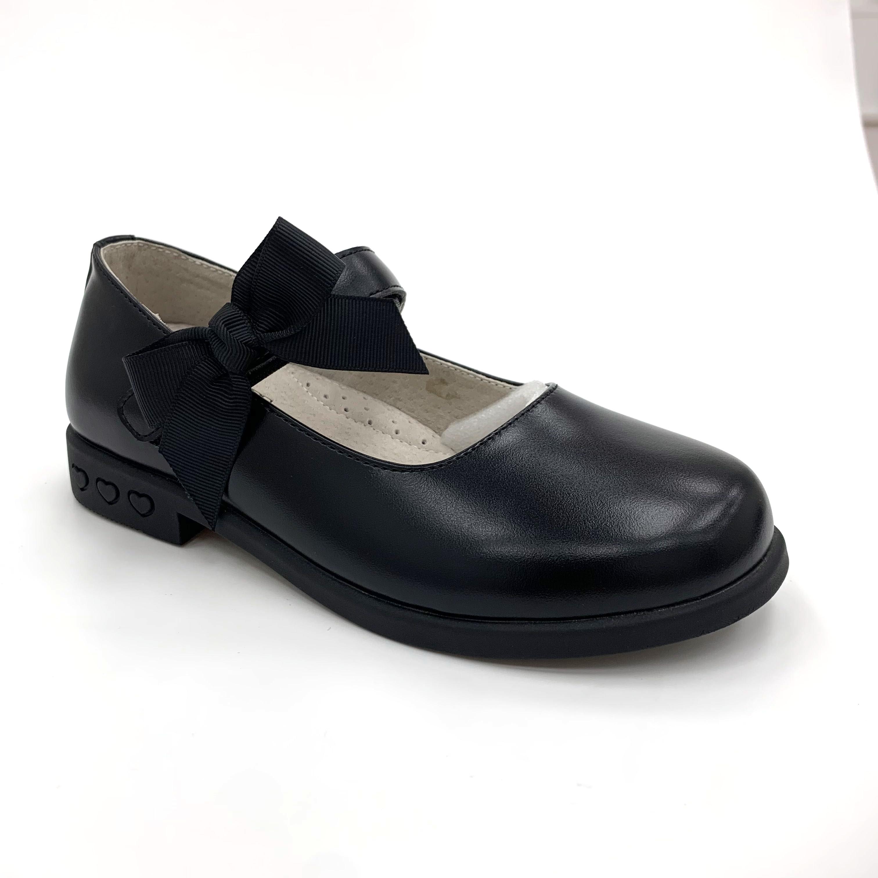 Black Princess Shoes with Butterfly Bow