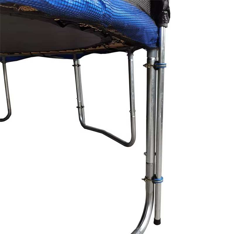 Trambulina rotundă Funjump Custom 6-16FT cu recul, cu plasă exterioară și scară (10)