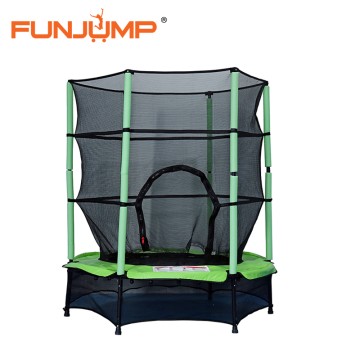 Funjump 55" Mini Indoor Kids Trampoline Toy with Safety Enclosure Net