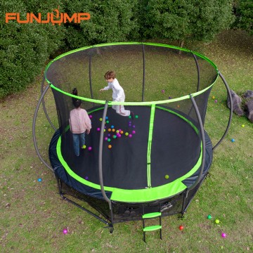 Funjump 12 10 14 英尺户外休闲蹦床，适合儿童和成人