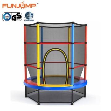 Funjump 55" Mini Indoor Kids Trampoline Toy nga may Safety Enclosure Net