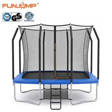Funjump 10FT 12FT 14FT nga Trampoline para sa mga Hamtong nga Panggawas nga Yard Jumping para sa mga Bata nga may Hagdan