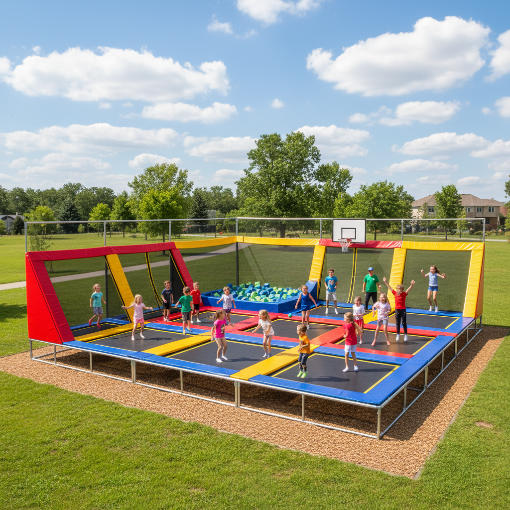 Commercial Trampoline For Kids Recreation