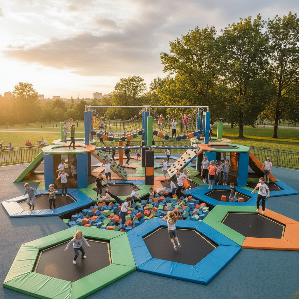 Super Trampoline For Kids Recreation