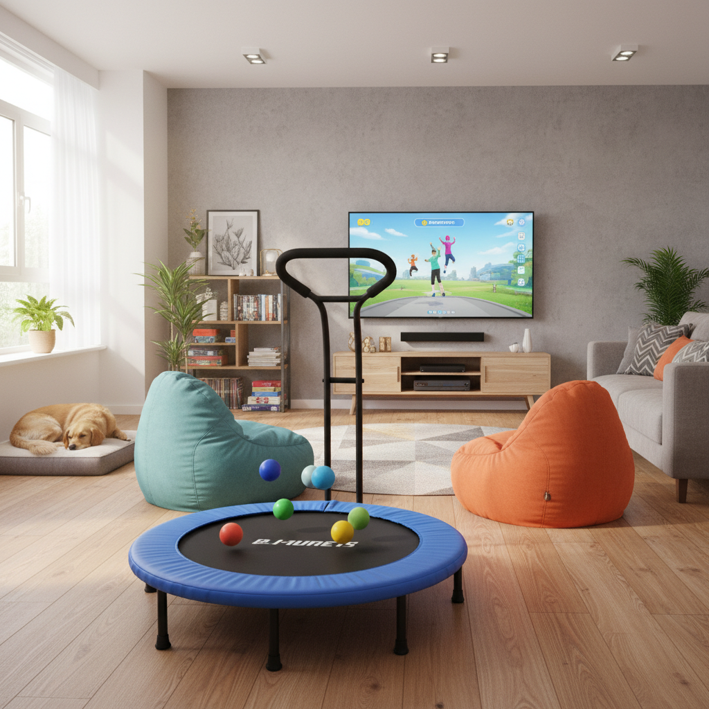 Exercise Trampoline For Indoor Entertainment