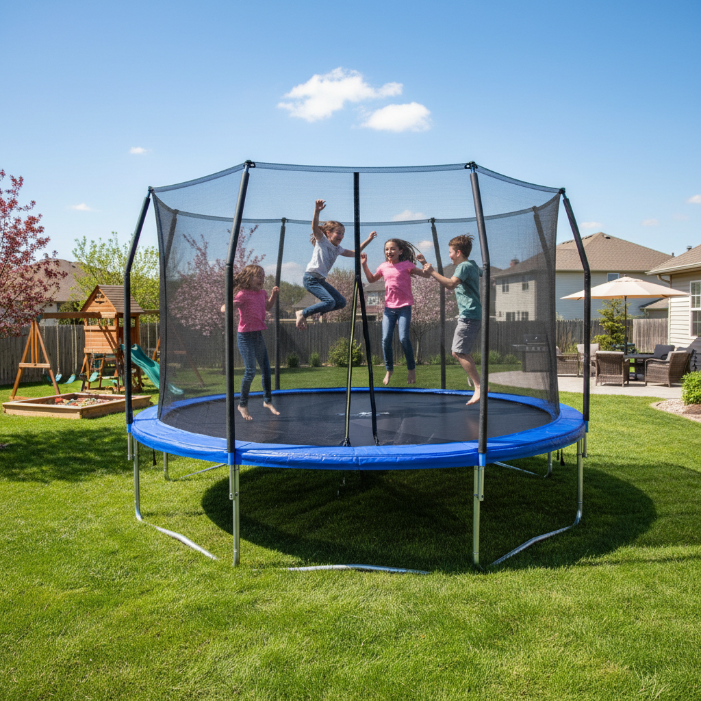 Super Trampoline For Outdoor Backyard Play
