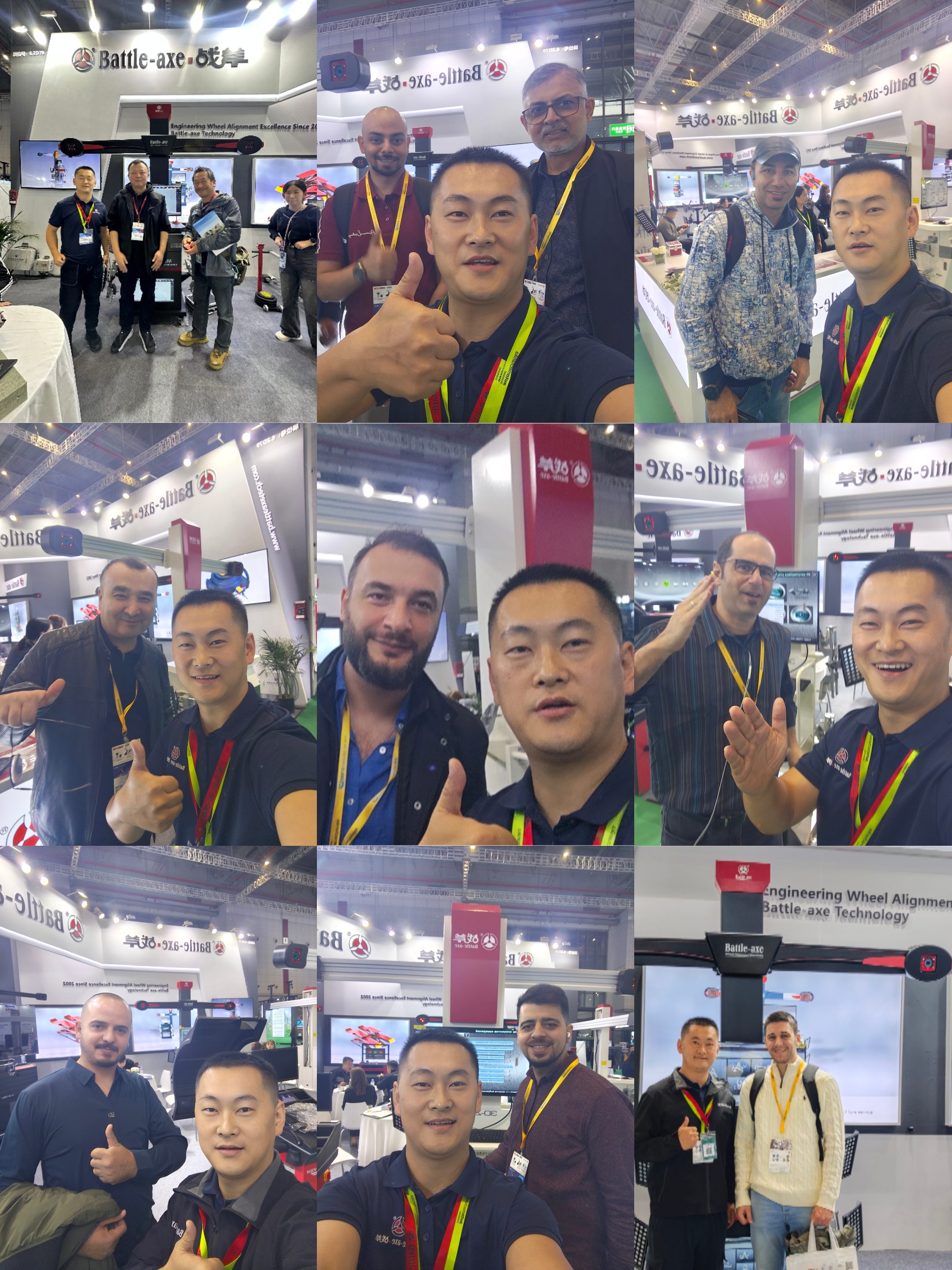 Selfie with part of the visitors to BATTLE-AXE wheel alignment booth on SHANGHAI AUTOMECHANIKA.jpg