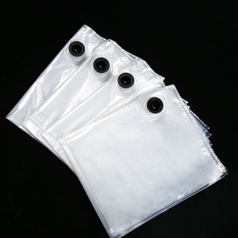 Custom Transparent Plastic NYPE+PE BIB Packaging Bag In Box With Spout for Juice Edible Oil Liquid Coffee Soda (2)
