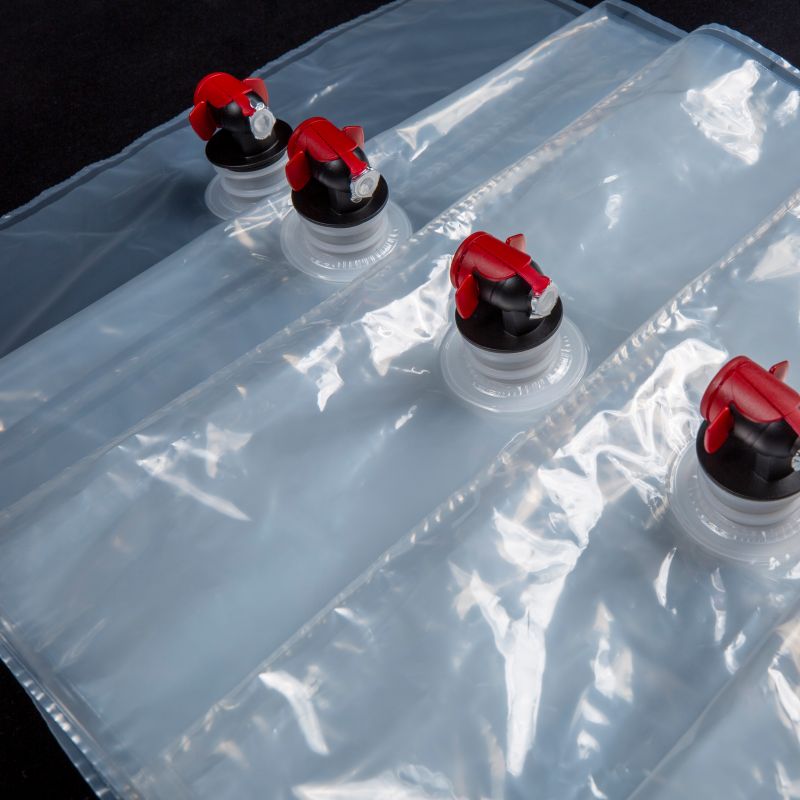 Wine aseptic bib bag with butterfly valve Red Wine Valve Bag transparent aluminum packaging bag for water juice coffee oil aseptic bag in box with spout (3)