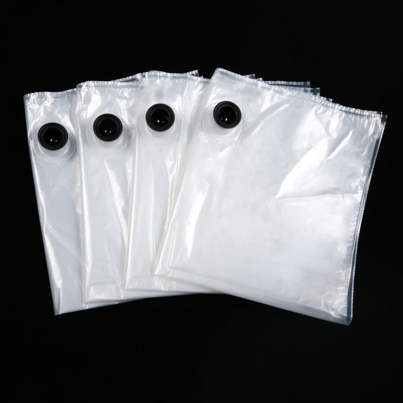 Custom Transparent Plastic NY/PE+PE BIB Packaging Bag In Box With Spout for Juice Edible Oil Liquid Coffee Soda