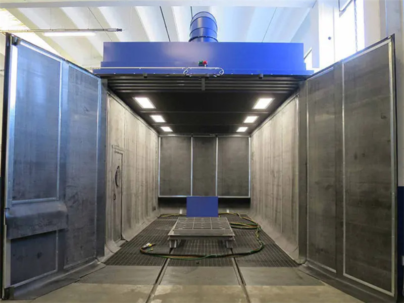 Process advantages of sandblasting room/spray booth