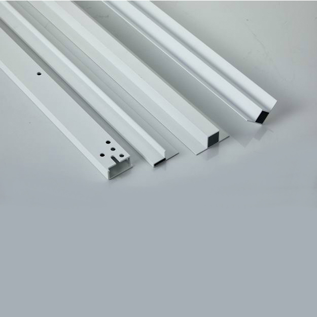 Aluminum frames for kitchen cabinet-machined extrusions in 6063-T5 alloy with multiple powder coating colors