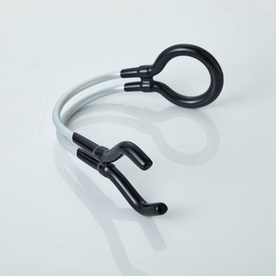 Aluminum fishing road holder on boat in 6063 alloy with clear anodize
