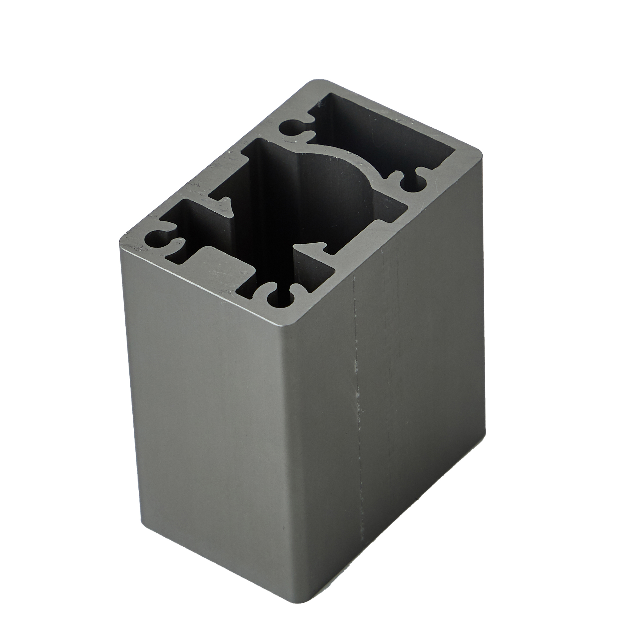 Aluminum CNC part for house-hold printing machine in 6063-T5 alloy with sandblasting & sky grey anodizing