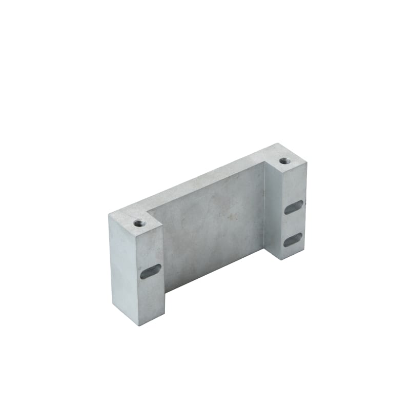 Aluminum CNC part part in 6063-T6 alloy with sandblasted & statin anodized (clear anodize)